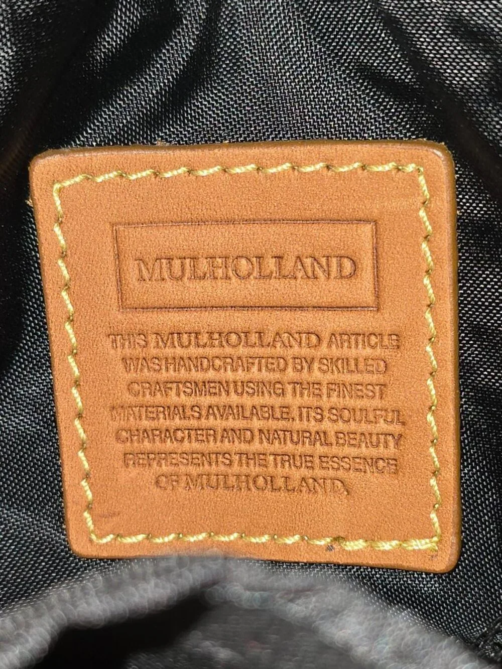 Vtg Mulholland Lariat Leather Convertible Top Handle Crossbody Messenger